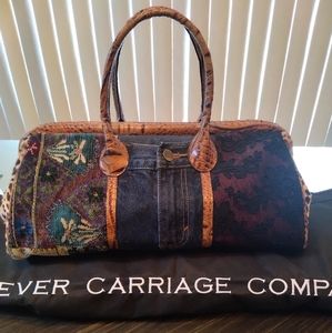 Clever Carriage Co.  Patchwork Doctor Satchel